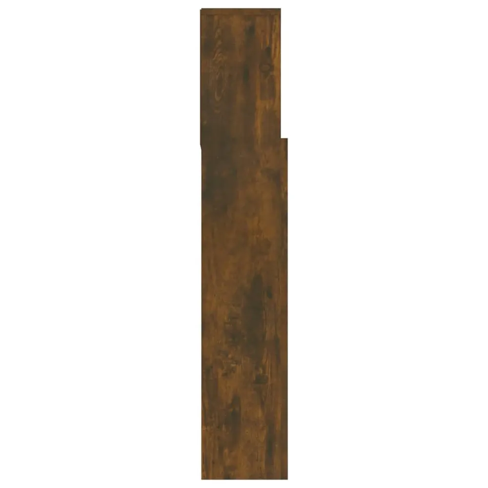 Hoofdbordkast 180x19x103,5 cm gerookt eikenkleurig
