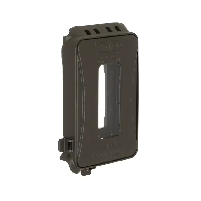 Hubbell 1-Gang Rectangle Bronskleurig Plastic Electrical Box Cover Eenvoudig te Monteren