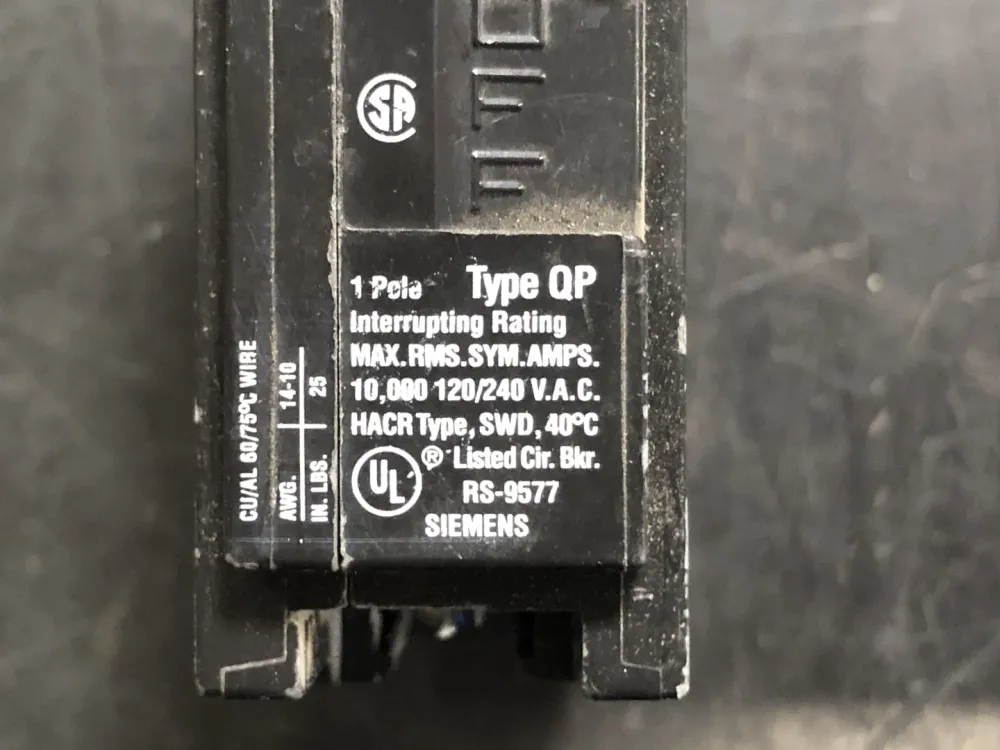 Huisinstallatie 15 Amp, 1 Pole, 120/240 volts Circuit Breaker QP115