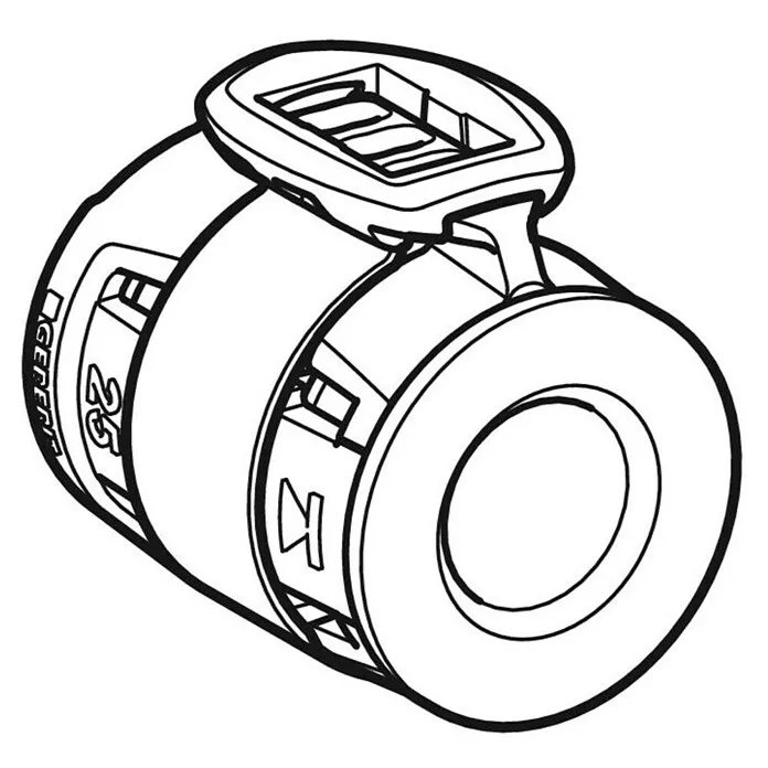 Industriële Geberit FlowFit Eindstoppen - Diameter: 16 mm