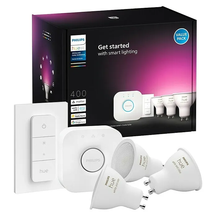 Philips Hue Ledlichtbron Starter Kit - 4,2 W, 400 lm, Dimbaar