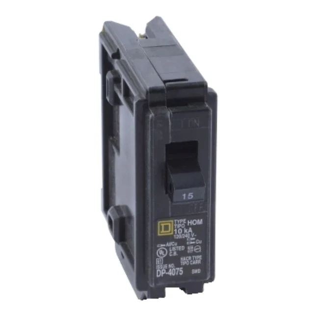 Square D Homeline 15-Amp 1-Pole Standard Trip Circuit Breaker