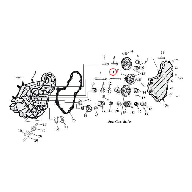 Stud Screw, Circuit Breaker. R/H Thread Harley-Davidson IP65 Beschermingsgraad