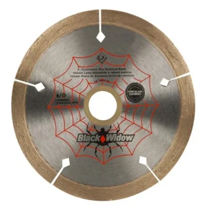 Industrieel Zwaar QEP 4" Black Widow Diamond Blade – Van keramiek & Porcelain
