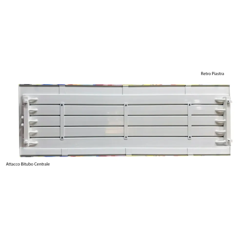 Hydraulic towel warmer horizontal plate 585x1800 mm center distance 50 mm model TermoCrea Parelmoer