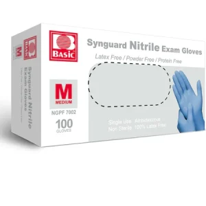 Synguard Nitrile Exam Gloves (Medium, 100-Pack)