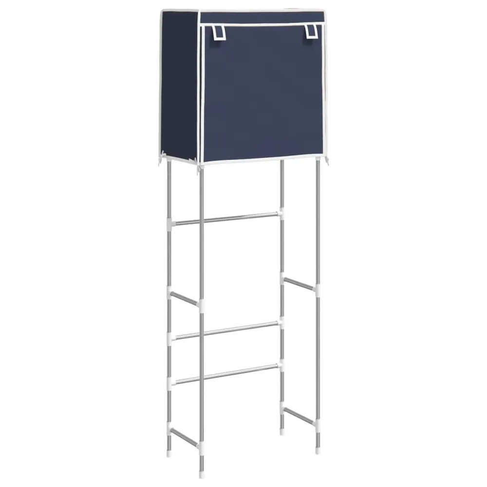 Toiletrek 2-laags 56x30x170 cm ijzer blauw Inclusief alle bevestigingsmaterialen