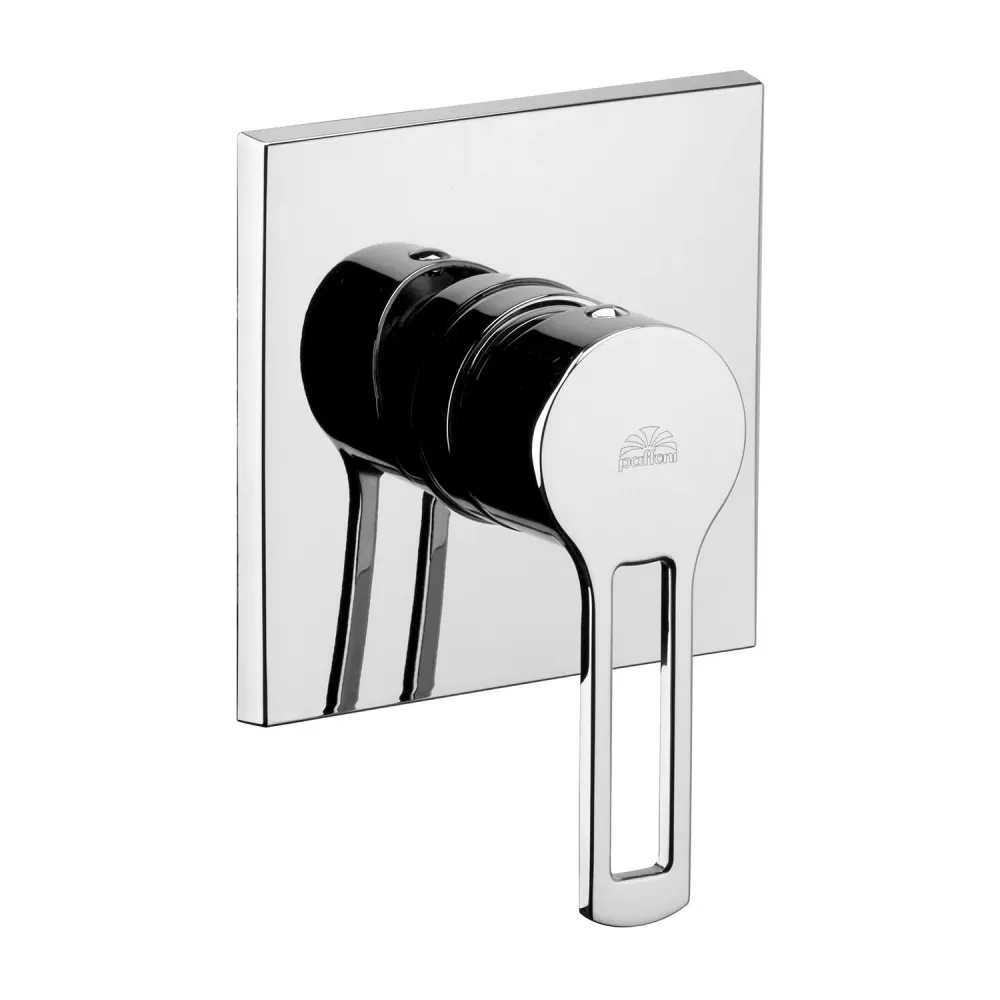 Toiletpaperhouder Vrijstaand Built- shower mixer 1 outlet Paffoni Ringo series - Metaalglans