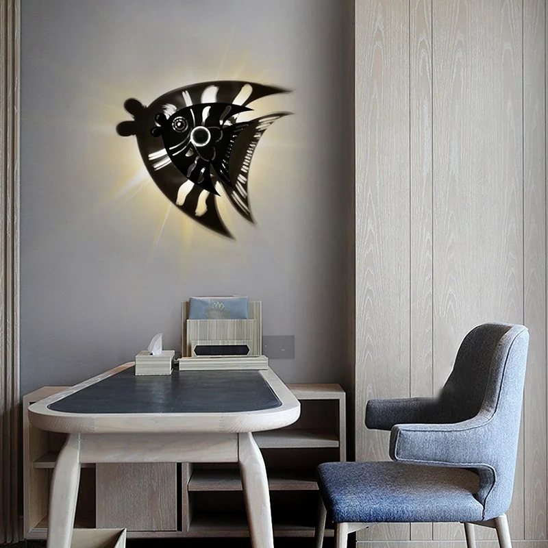 Acryl holle vis schanslamp verpleegkamer enkel licht contemporain schattig schanslicht met SOS-functie
