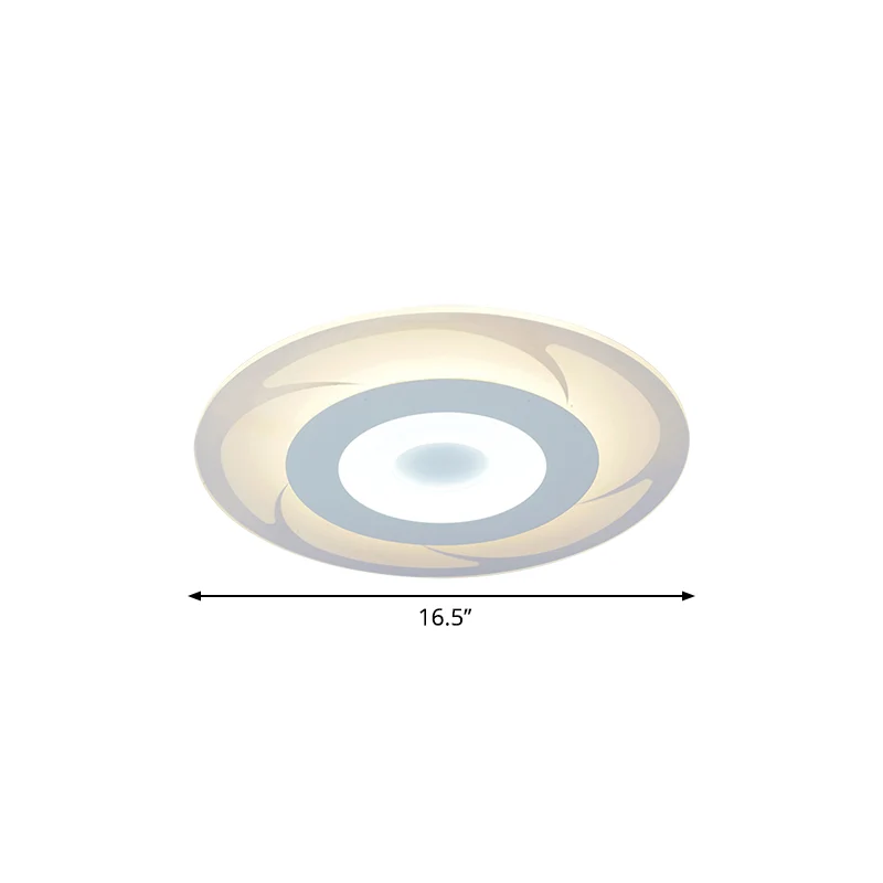 IP67 Gecertificeerde Acryl ultradunne plafondlamp Moderne LED-inbouwlamp warm/wit, 16,5"/20,5"/24,5" ruim
