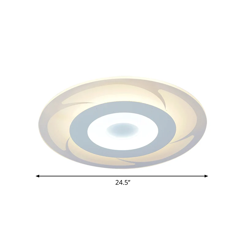 IP67 Gecertificeerde Acryl ultradunne plafondlamp Moderne LED-inbouwlamp warm/wit, 16,5"/20,5"/24,5" ruim