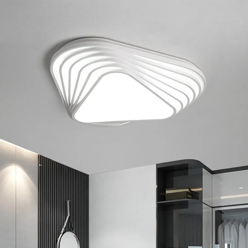 IP67 Gecertificeerde Moderne driehoekige acryl schaduw inbouwlamp wit slaapkamer geïntegreerd LED plafond inbouw warm/wit