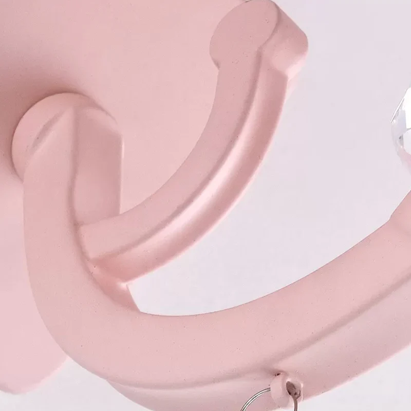 IP67 Gecertificeerde Opvouwbare, taps toelopende wandlamp van stof met fel kristallen kinderkamerlamp voor meisjes roze af...