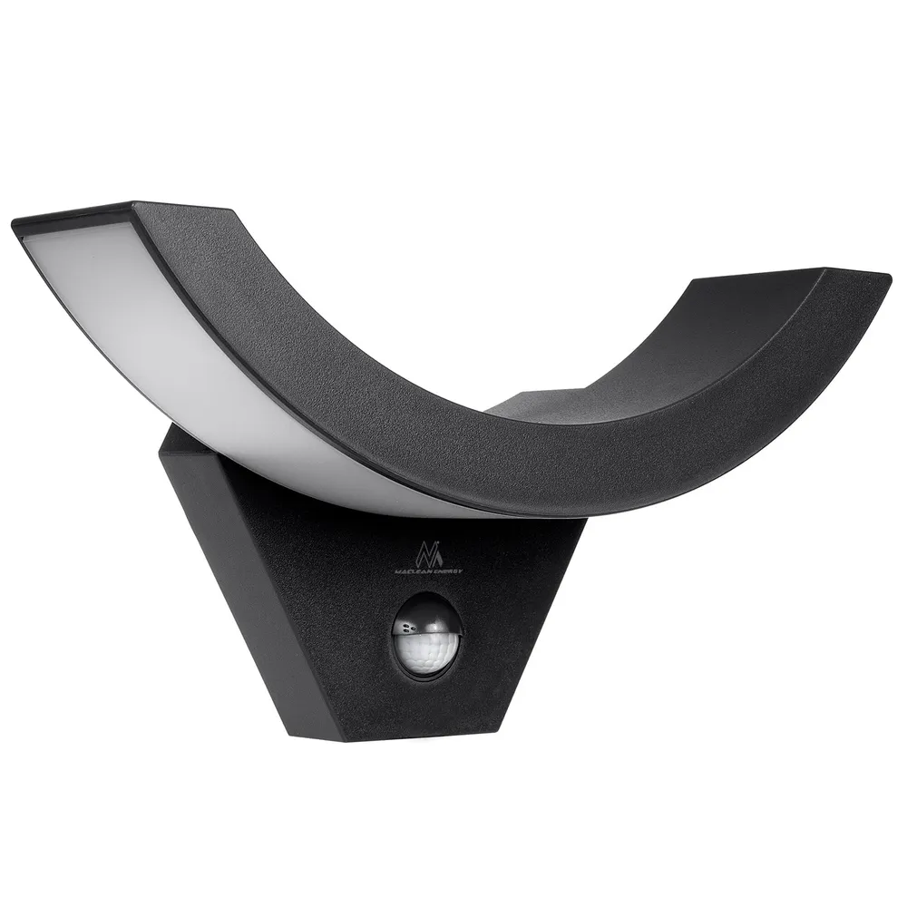 LED-lamp met infrarood bewegingssensor MCE290 B 800lm 10W IP54 Maclean Energy zwart inclusief batterijen