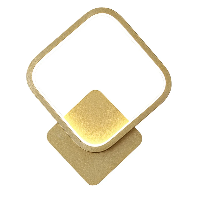 Oplaadbare LED Witte geometrisch gevormde wandlamp Simplicity LED metalen wandlamp schans voor trap