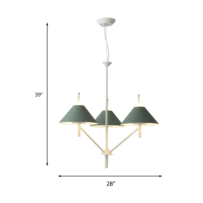 Professionele Waterdichte Conische hanglamp eenvoudige stijl, metalen hanglamp voor slaapkamerrestaurant
