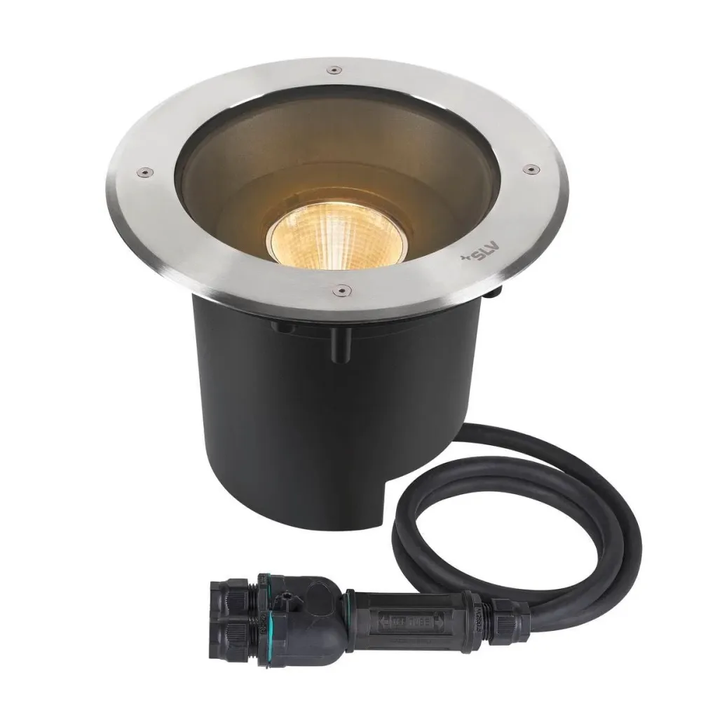 Professionele Waterdichte SLV Buitenlamp DASAR® XL IP65/IP67 Roestvrij Staal - Rond