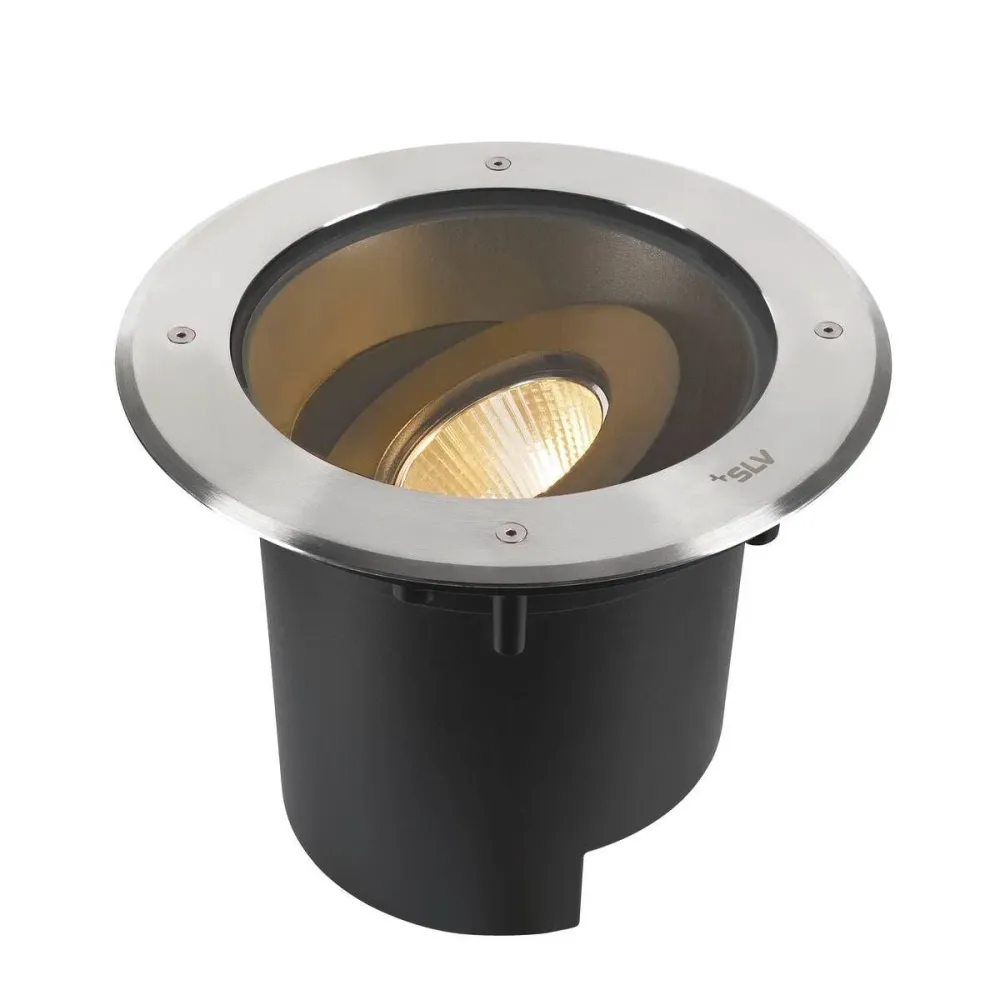 Professionele Waterdichte SLV Buitenlamp DASAR® XL IP65/IP67 Roestvrij Staal - Rond