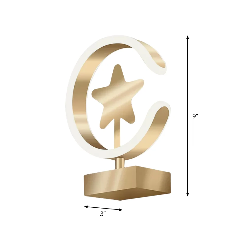 Professionele Waterdichte Ster acryl wandlamp moderne LED gouden wandlamp warm/wit zwak