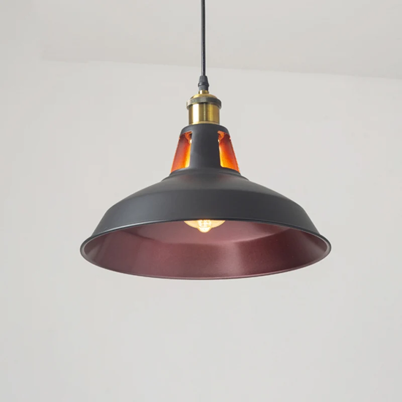 Rustieke pot-deksel ophangverlichting 1 kop ijzeren hanglamp met ontluchtingsgat voor bar met SOS-functie