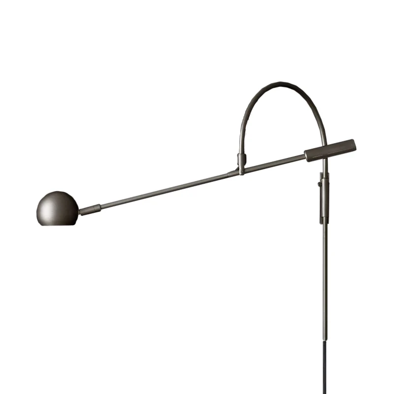 Zwart/messing/chroom kogelmuurverlichting conventioneel metaal 1 kop schanslamp voor woonkamer