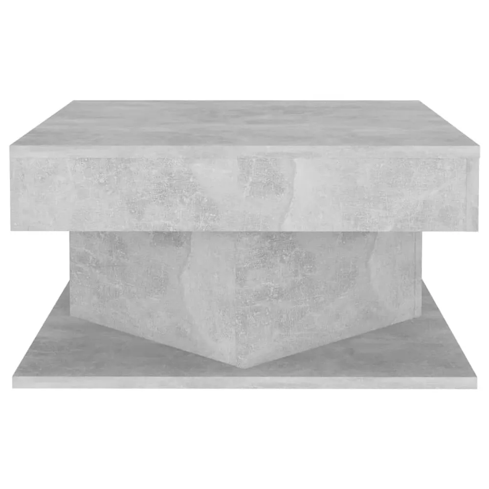 Salontafel 57x57x30 cm bewerkt hout betongrijs