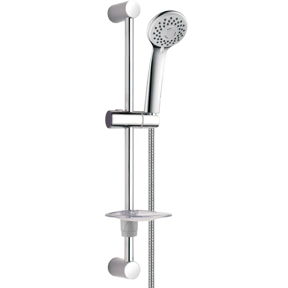 Klus Shower slide bar soap holder and multifunction hand shower 3 jets