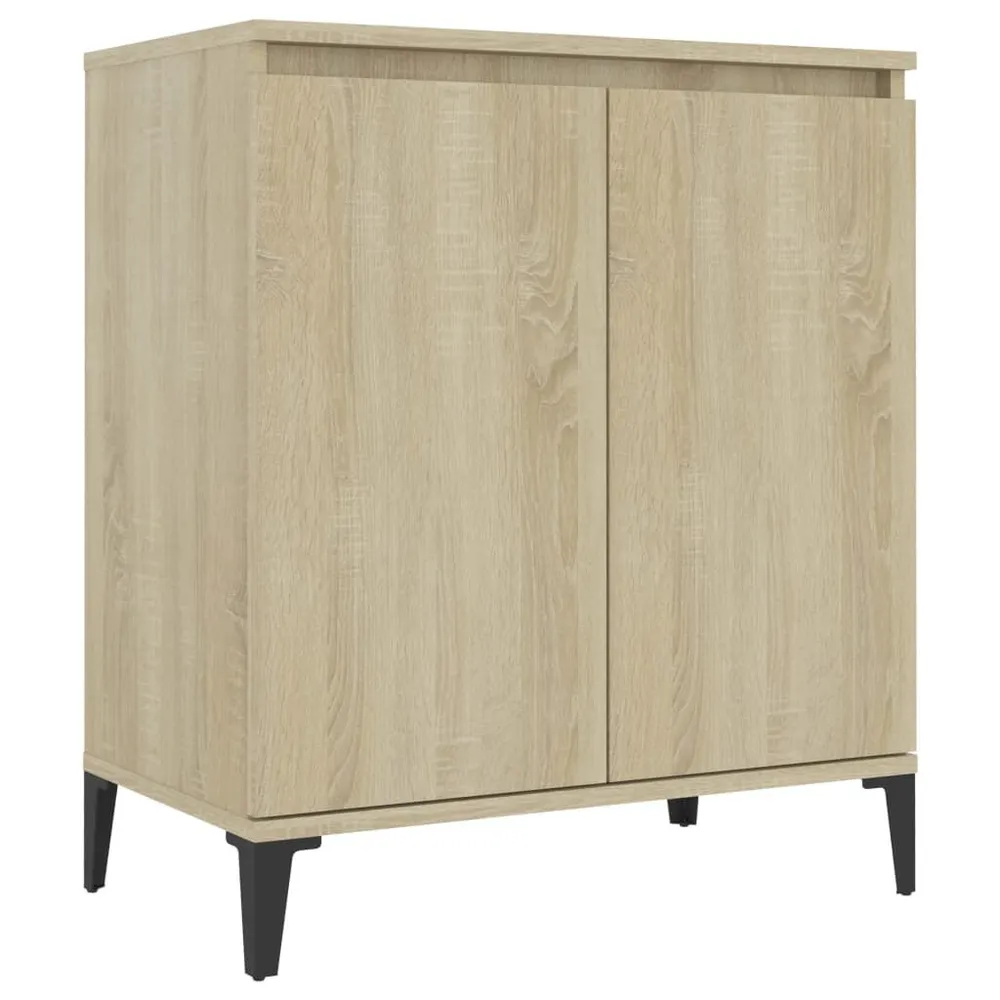 Dressoir 60x35x70 cm bewerkt hout sonoma eikenkleurig