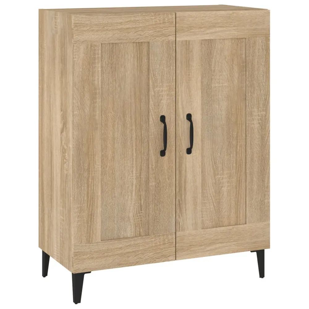 Dressoir 69,5x34x90 cm bewerkt hout sonoma eikenkleurig