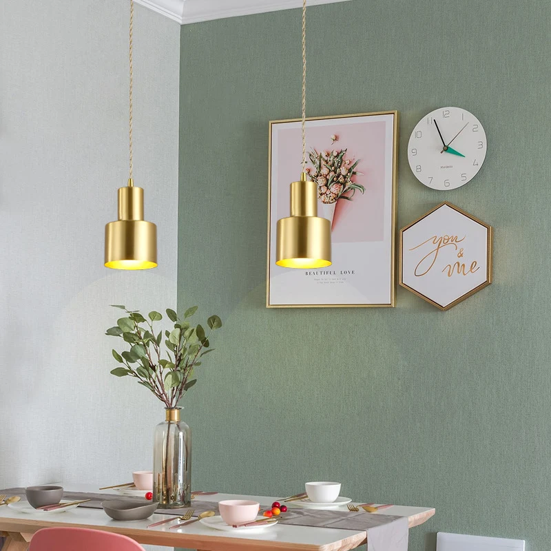 IP67 Gecertificeerde Gouden Plated Grenade Suspension Light Postmodern 1-Light Metal Down Lighting Pendant Gold