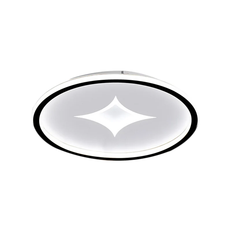 16"/19,5" W ultraslanke slaapkamer inbouw metalen LED eigentijdse plafondlamp zwart/goud, warm/wit zacht voor Woonkamer