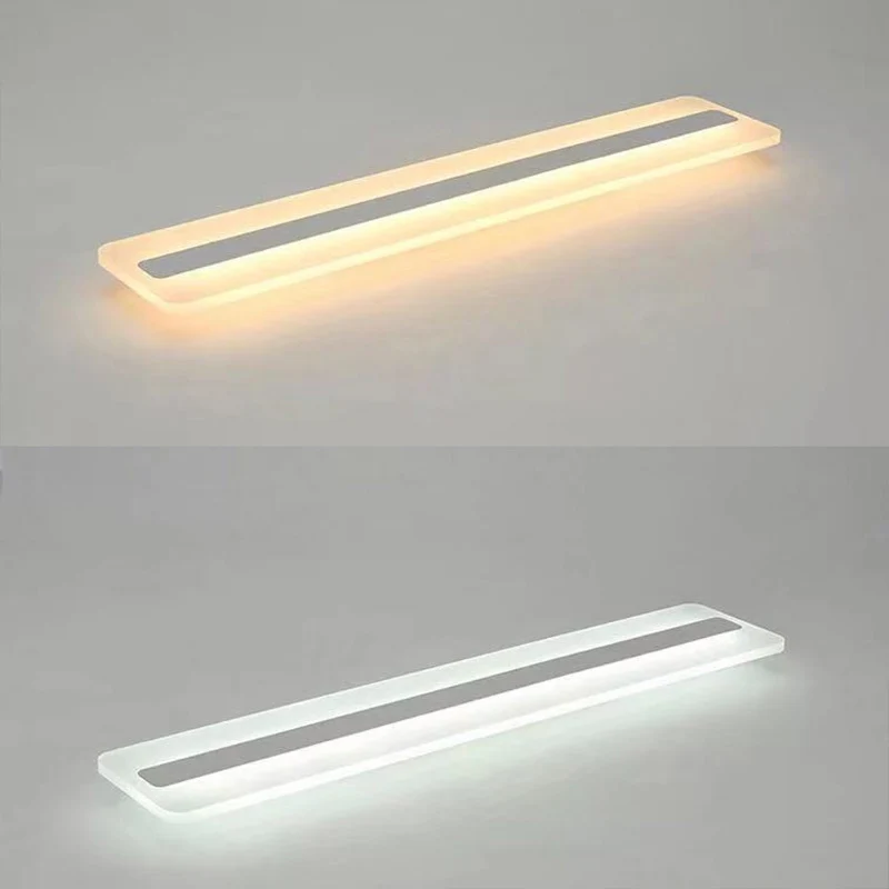 Acryl lineaire inbouw plafondlamp Minimalistisch LED wit plafondgemonteerd helder