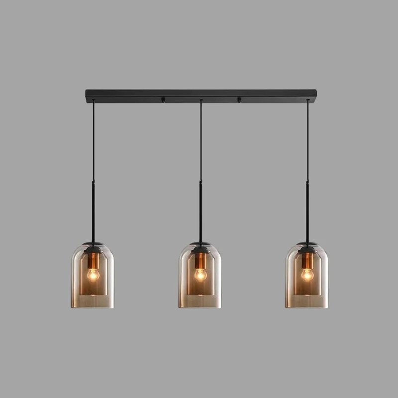 Bell hangende plafondlamp Moderne glazen hanglamp voor slaapkamer met Lange Kabel