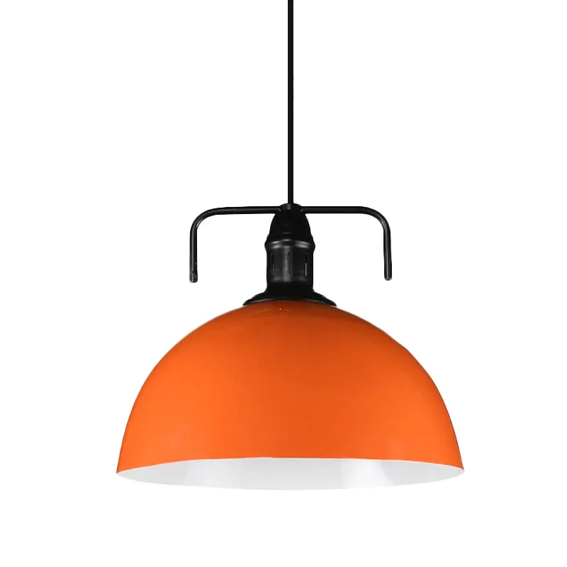 Dimmbare 12"/14"/16" groot 1 licht metalen hanglamp vintage blauw/groen hangend plafondlamp voor binnen met snoer