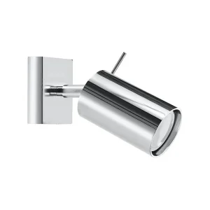 Energiezuinige Plafondlamp strak van - 1 lichtbronnen - L.8 x H.8 cm - chroom