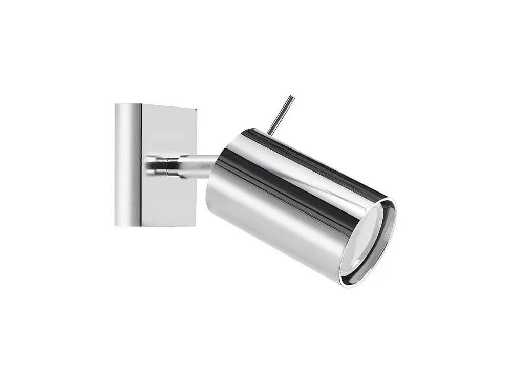Energiezuinige Plafondlamp strak van - 1 lichtbronnen - L.8 x H.8 cm - chroom