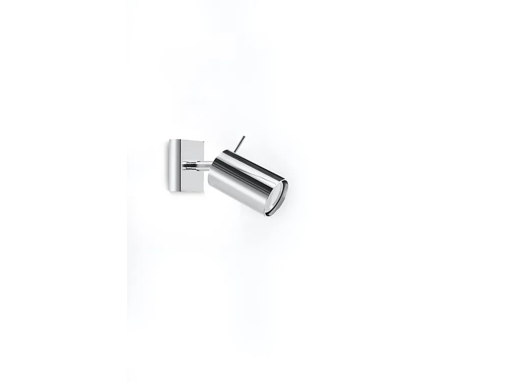 Energiezuinige Plafondlamp strak van - 1 lichtbronnen - L.8 x H.8 cm - chroom