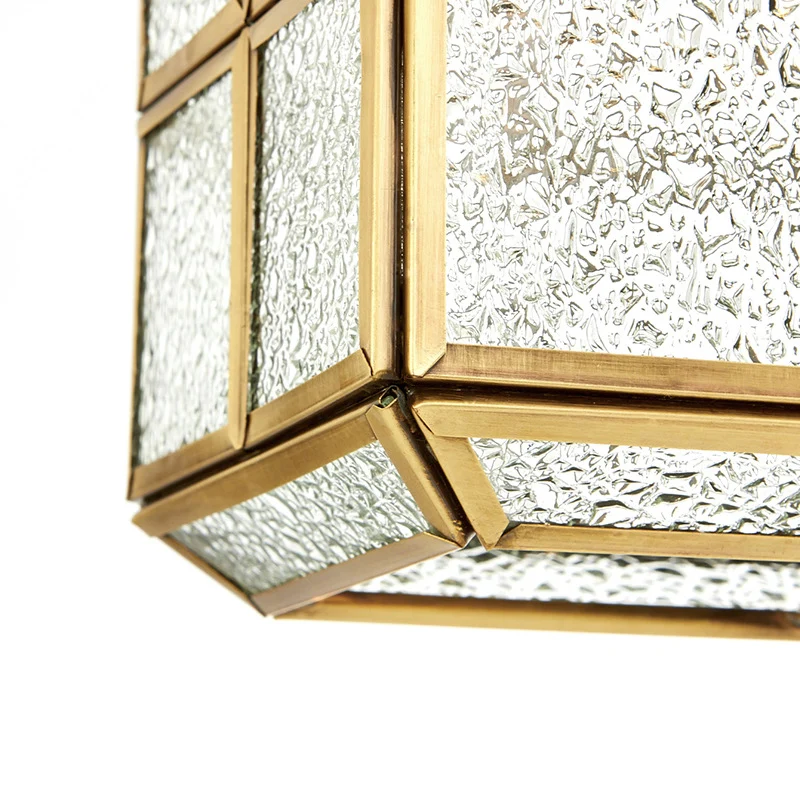 Gouden lantaarn hanglamp traditioneel schitterend matglas 6,5"/8" breed 1 licht woonkamer plafond ophanglicht