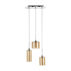 Hangende Pendant Eurybia Hanglamp, Chroom, Champagne, 39x15x110 cm, EPIKASA