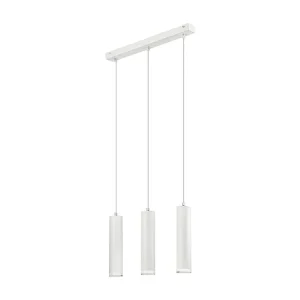 Hanglamp Franco, Wit, 90x50x8 cm, EPIKASA Zwarte Afwerking