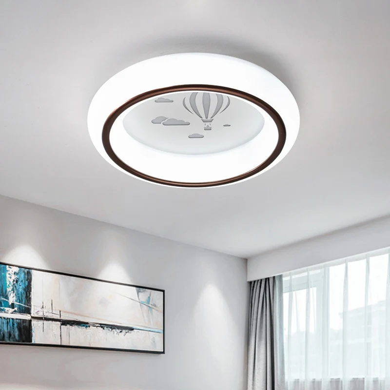 Maan/Hert/Heteluchtballon Inbouwlicht Hedendaagse acryl Slaapkamer LED Ronde plafondlamp wit voor Woonkamer