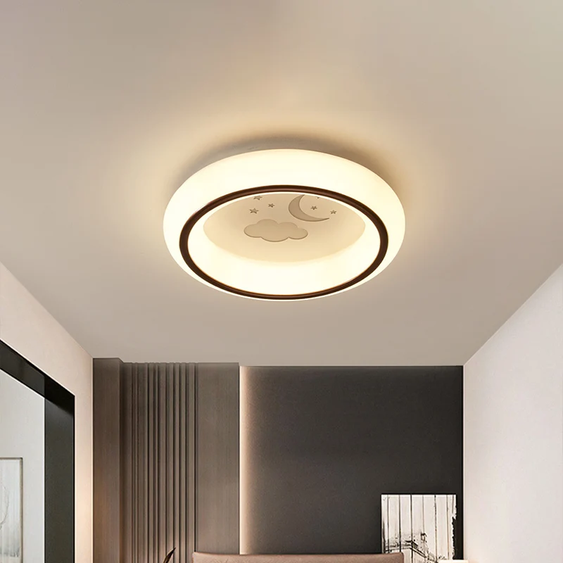 Maan/Hert/Heteluchtballon Inbouwlicht Hedendaagse acryl Slaapkamer LED Ronde plafondlamp wit voor Woonkamer