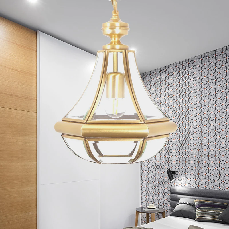 Minimalistisch Design Kalebas Plafondhanger Modernisme Helder/Getextureerd Wit/Crème Glas 1 Lamp Slaapkamer Hanglamp