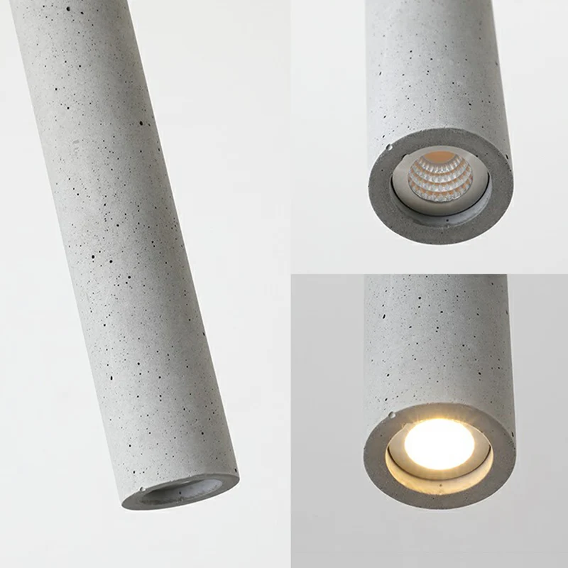 Minimalistisch Design Tube LED-hanglamp Minimalistisch terrazzo eetkamer hangend plafondlicht