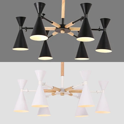 Moderne hanglampen van metaal, 6 lampen, hanglampen voor de woonkamer | 3000K | 2000 lm