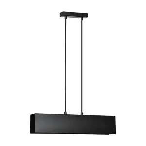 Suspension Gentor, Noir, 48x100x6 cm, EPIKASA met Lange Kabel