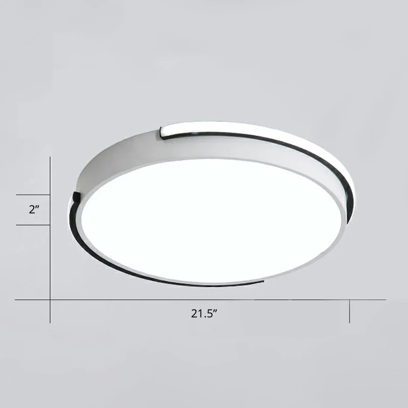 Track Verlichting Scandinavische geometrische led-plafondlamp voor opbouwmontage, metalen woonkamer-inbouwlamp wit