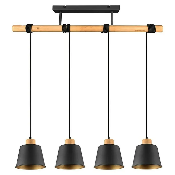 Trio Lighting Hanglamp Harris - Hoogte: 1,5 m, Aantal lichtbronnen: 4 st. met Lange Kabel