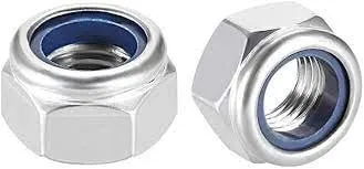 National Equipment 73207 Nut, Hex, Polyamide Insert, 3/8-16