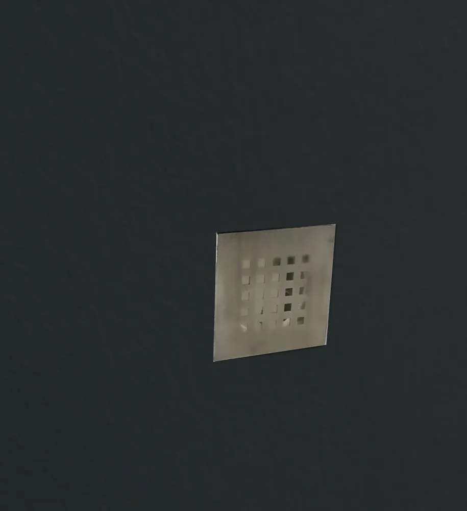 High pressure ceramic shower tray slate effect 120x70 color Ravenzwart Petra H3